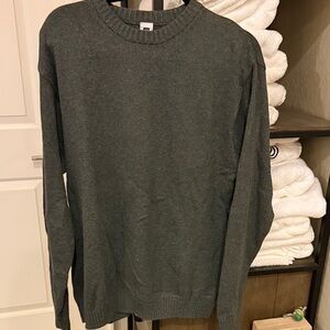 GAP Factory Men's Dark Gray Crewneck Sweater